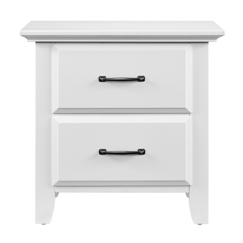 Willowbrook 2 Drawer Nightstand, White