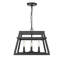 Luminaire suspendu 4 lumières Tellsa - Noir mat-423260858