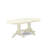 5 Piece Kitchen Table Set for 4 Includes an Oval Dining Room Table with Butterfly Leaf and 4 Solid Wood Seat Chairs, Linen White-1716318198