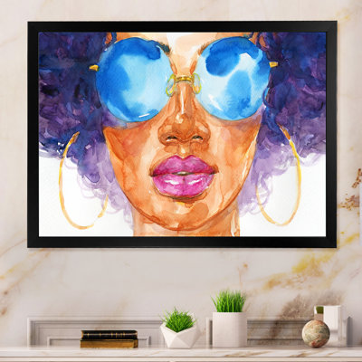 «African American Fashion Woman», reproduction sur toile