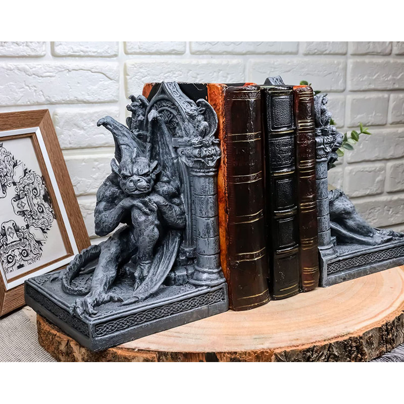 Ensemble de serre-livres gargouille 2 pièces Hendrikje