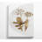 Gold Leaves On Grey And White - No Frame Print on Canvas-1566163761