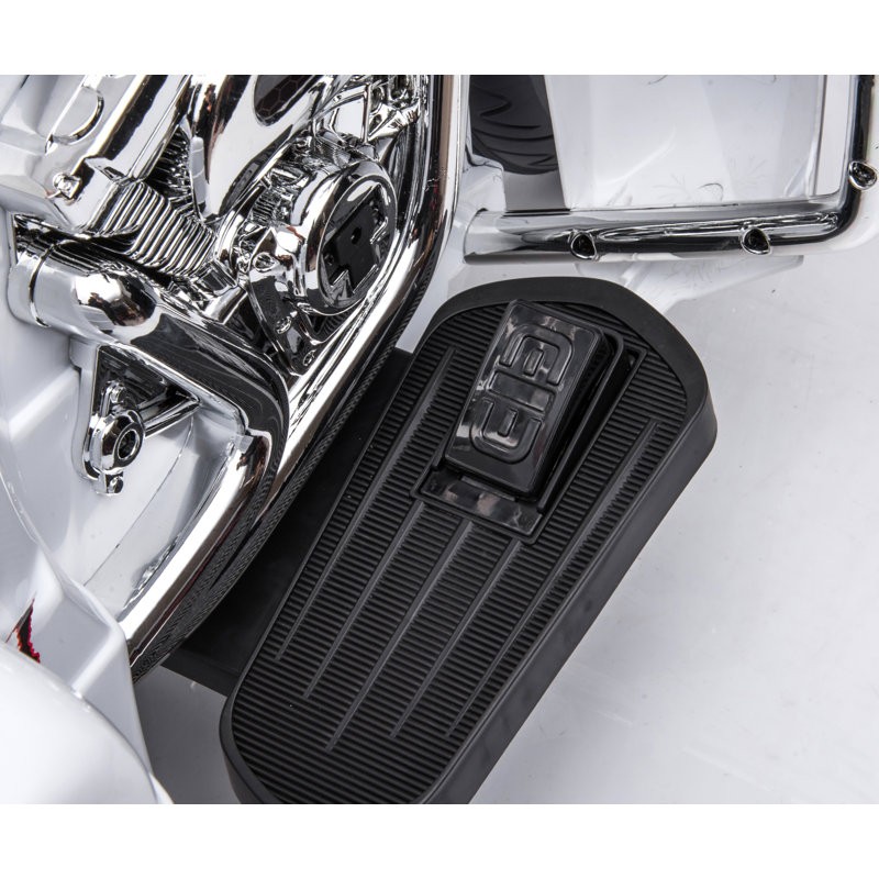Motocyclette électrique 12V pour enfants, Blanc