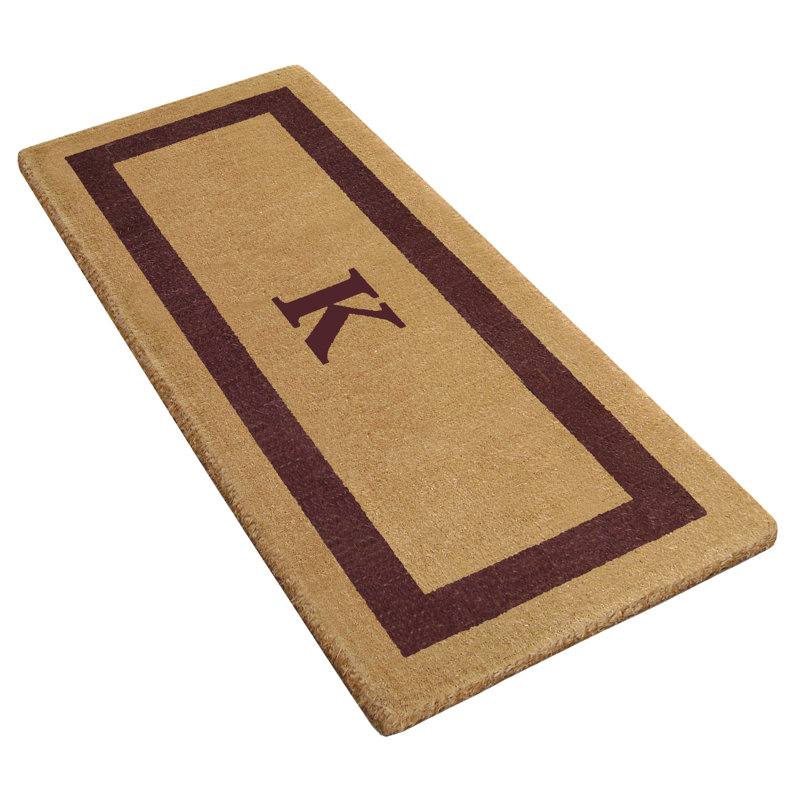 Tapis de porte antidérapant pour l'extérieur, Brun, L 22 po x L 36 po, K