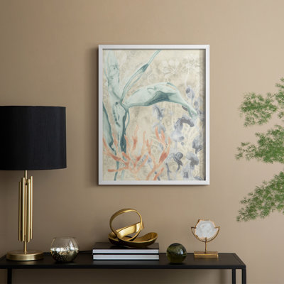 Ocean Lace I Framed Print - Solid Wood
