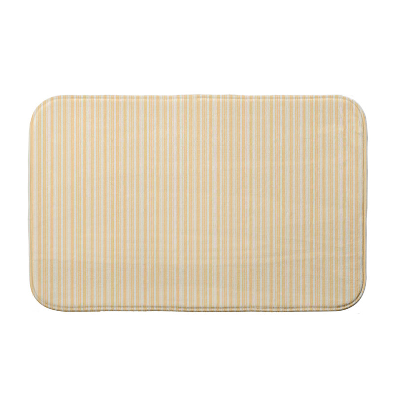 Tapis pour salle de bain Donaldson, l 24 po x L 17 po, Jaune