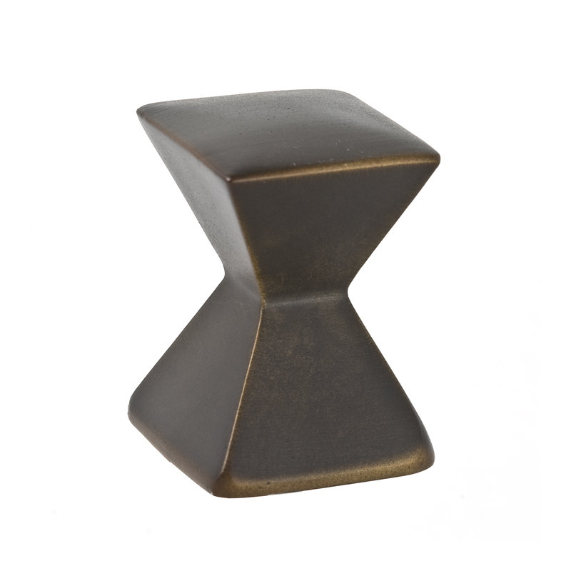 Forged 2 Square Knob, 0.625" H x 0.625" W x 1" D, Oil Rubbed Bronze