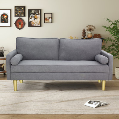 Causeuse moderne, petit canapé rembourré Mid-Century