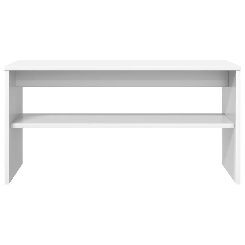 Unfinished TV Stand, White, 40cm H x 80cm L x 30cm W