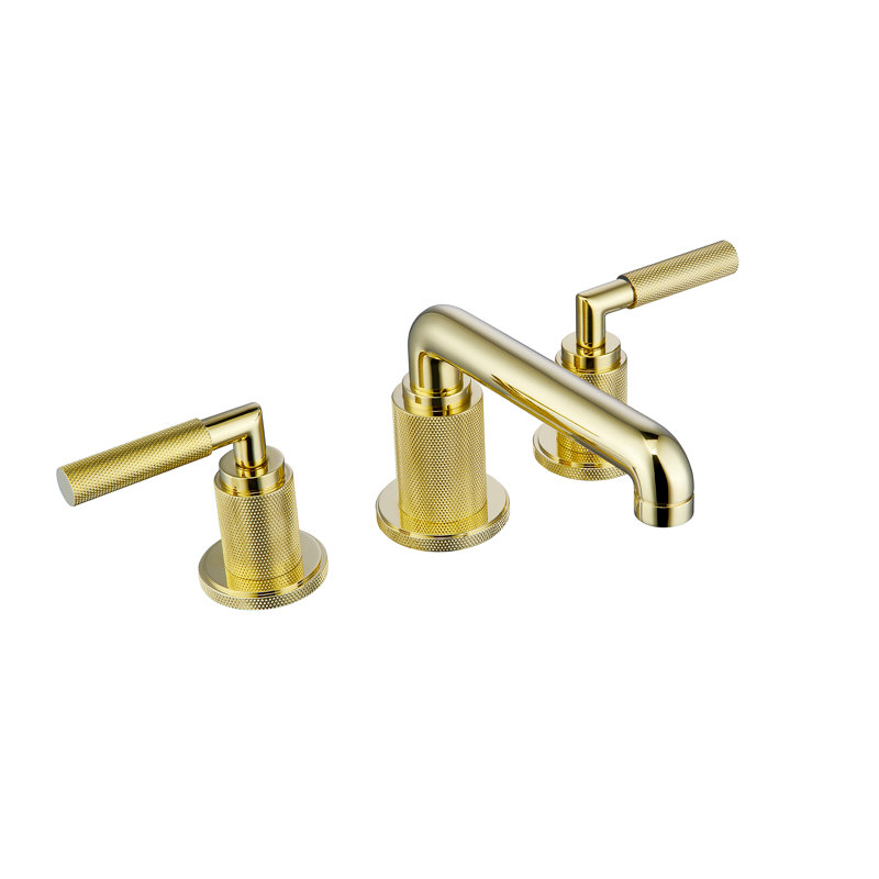 Widespread 2-Handle Bathroom Faucet, Brushed Gold
