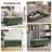 Multi-Functional Ottoman Bench for Living Room, Flip-Top Design with Wooden/Cushion Reversible Lid-809524370