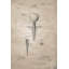 «Beige Blueprint of Golf Tee», reproduction sur toile