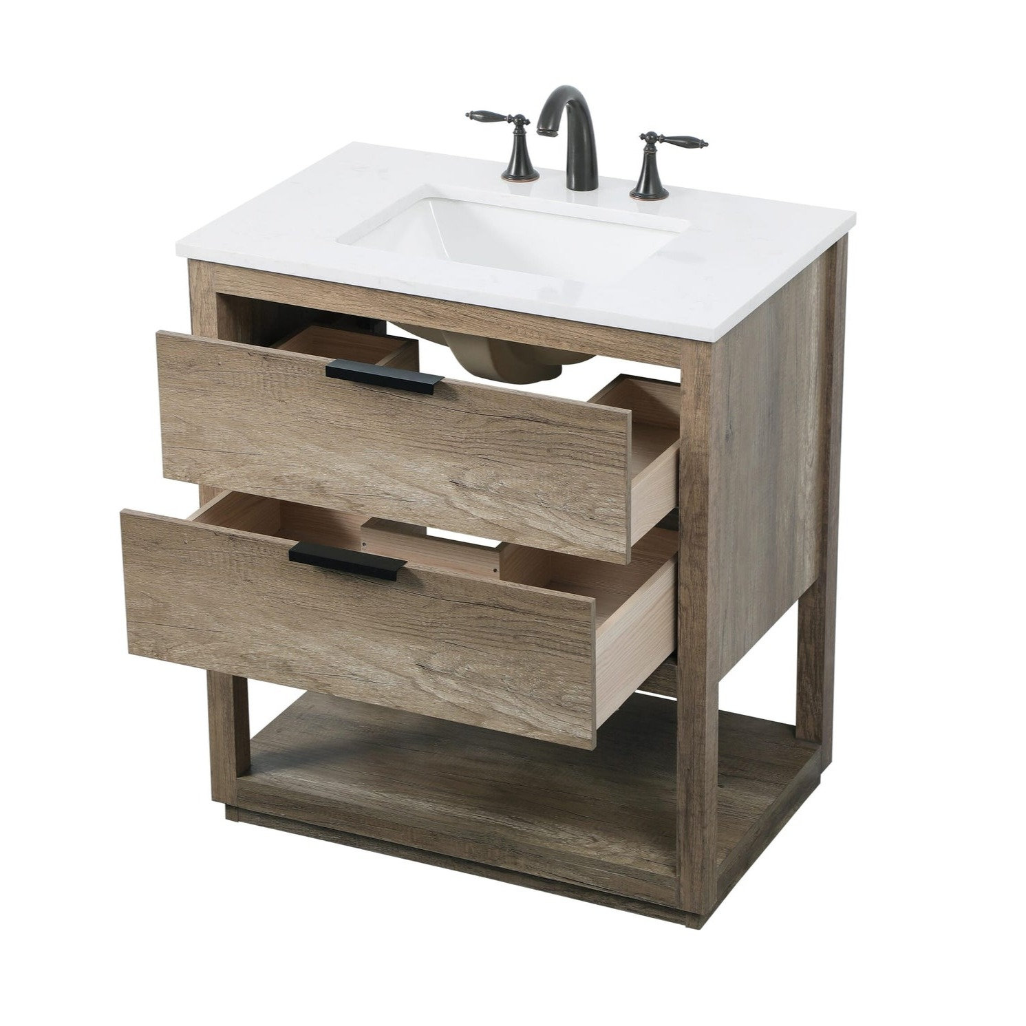 Felicity 30'' Single Bathroom Vanity, Natural Oak