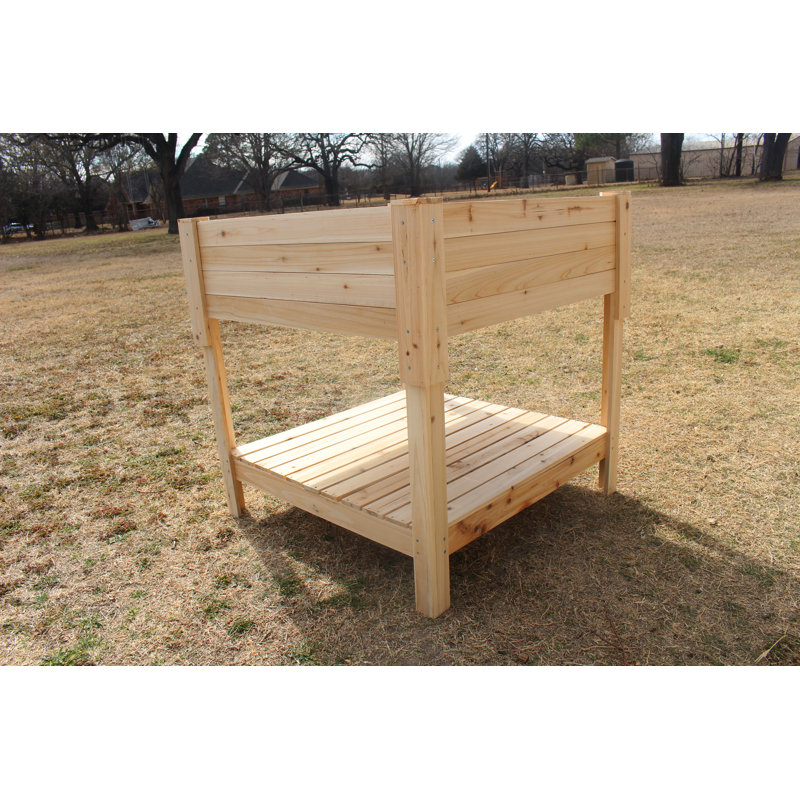 Jardinière surélevée avec tablette de rangement Raised Garden