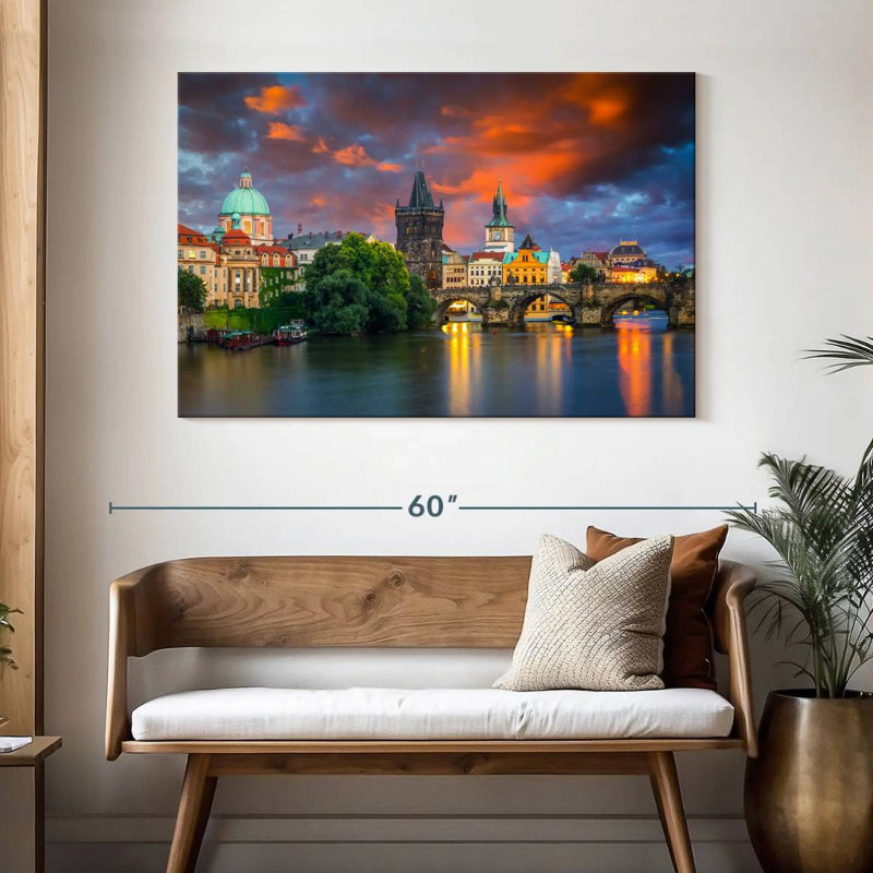 Lilie Vltava Charles Bridge, 32" H x 48" W