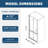 Universal Pivot Shower Door,Open Outside,With 1/4" Tempered Glass-112519948