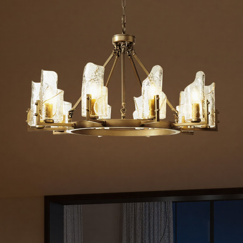 Lustre en verre Wagon Wheel