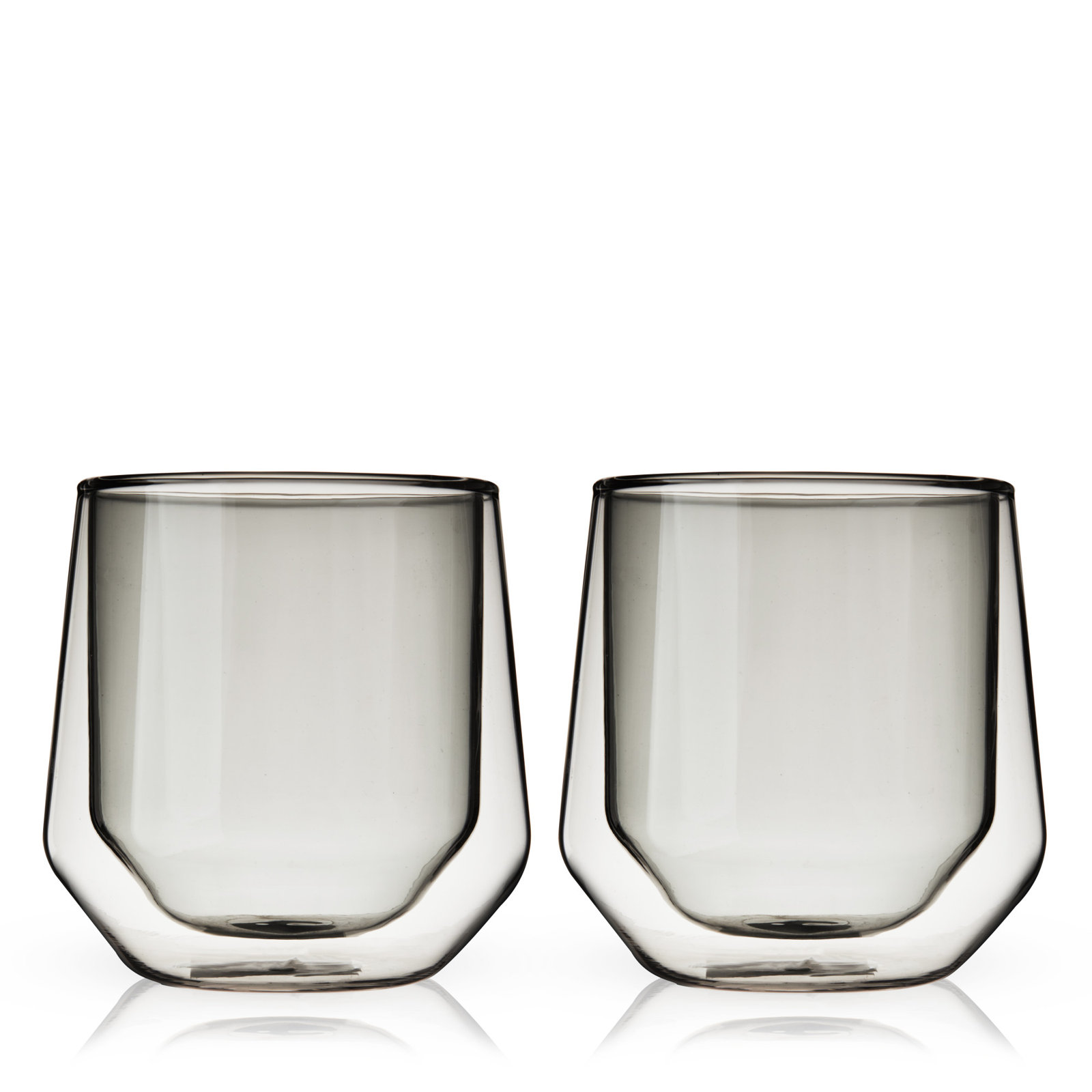 Aurora Double-Walled Tumblers, Gray