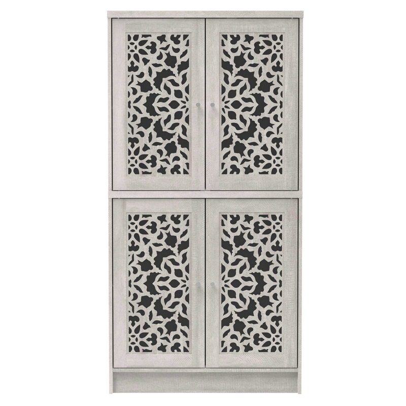 Garde-manger 4 portes Arrastia, Gris