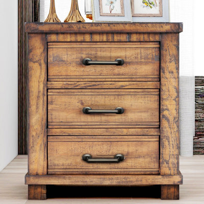 Table de chevet en bois massif Dhurpati
