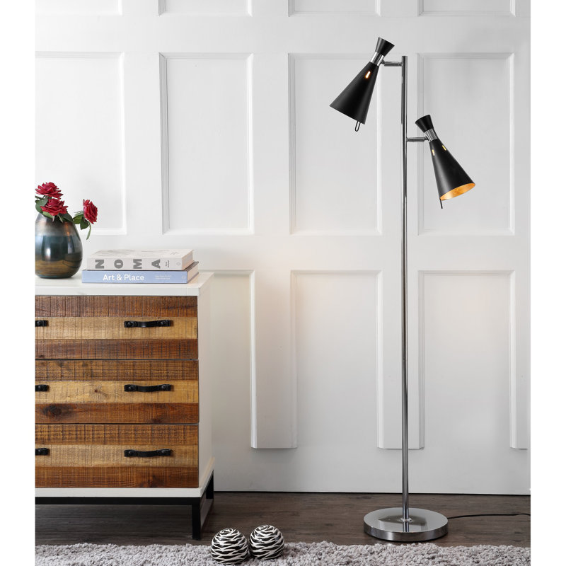 Uniontown 61.5'' Chrome Task Floor Lamp