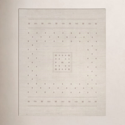 Simi Hand-Woven Geometric Cotton Wool Rug