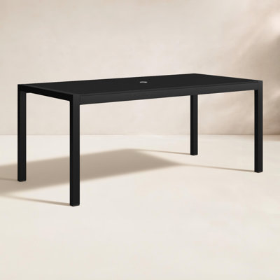 Aynura 71'' Plastic / Acrylic Outdoor Dining Table