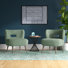 Chaise d'appoint rembourrée en bois Corinne