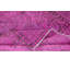 Tapis rose en laine turque fait à la main 5,6 x 9 pi avec tapis à poils courts moderne