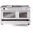 ILVE Professional Plus II Series 60 in. Dual Fuel Range with 7 Sealed Burners, Griddle, Frenchtop (Natural Gas, Glass Door)-98168250-98168245