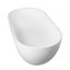 Baignoire compacte ovale de 150 cm en résine de pierre, surface solide, pour salle de bain moderne-136844820