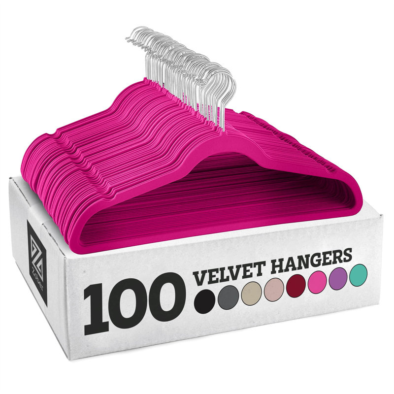 Cintre pour accessoires antidérapant, Rose, 100