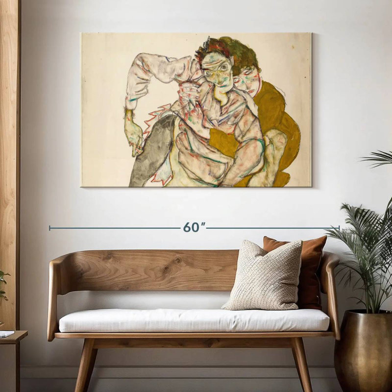 Couple de Hardie assis, H 32 po x l 48 po