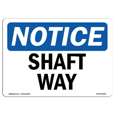 Plaque en aluminium Shaft Way 18 x 24