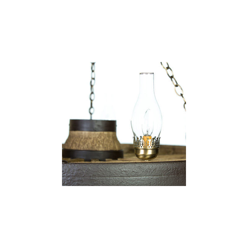 Dylan 7 - Light Dimmable Wagon Wheel Chandelier