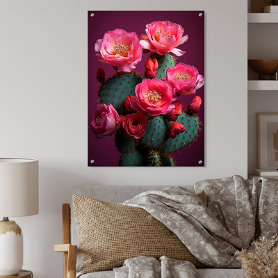 Bryony - Cactus Acrylic Wall Art For Kitchen