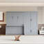 Grand lit escamotable mural avec placard-8007621