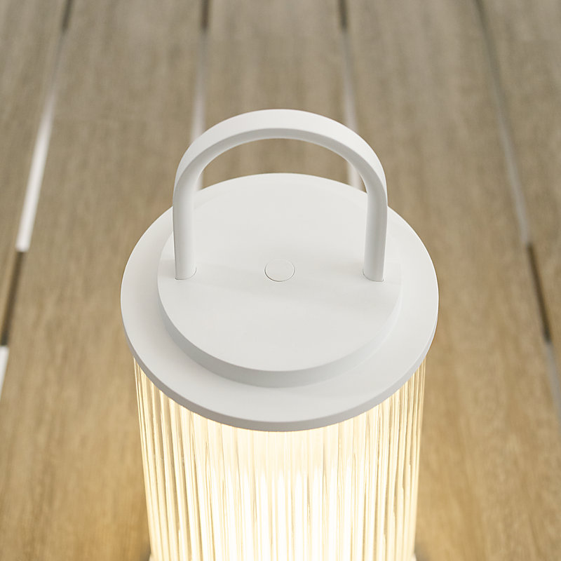 Tawa Accent Rechargeable Table Lamp, Matte White