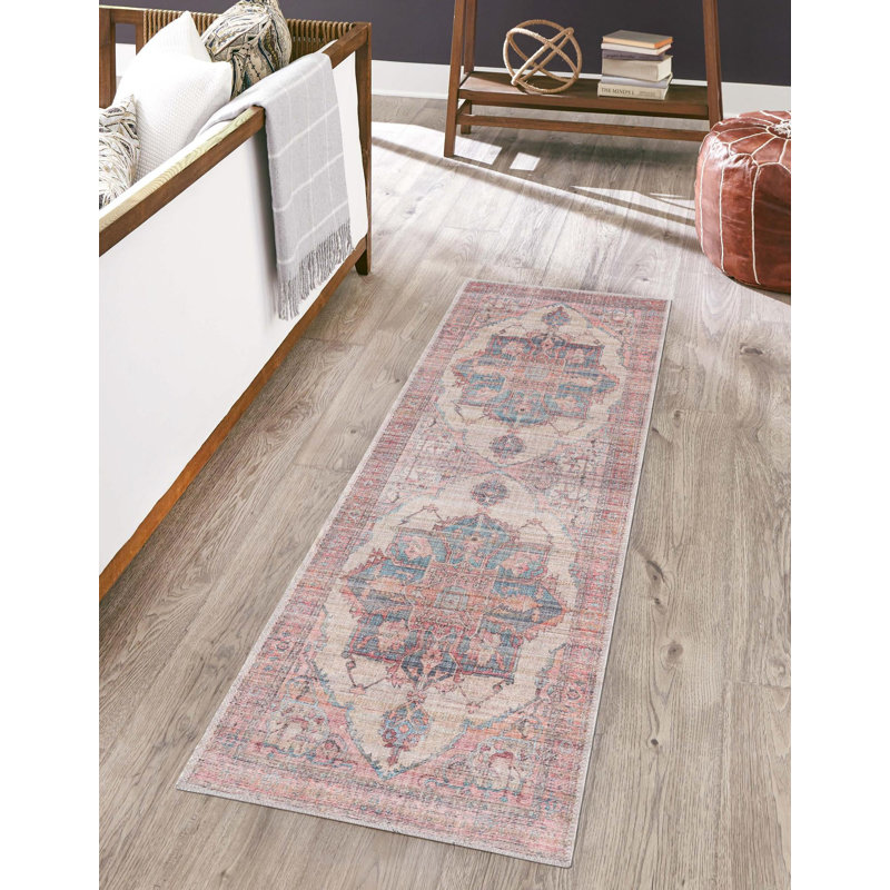 Haag Chenille Floral Indoor Rug, Runner 2'7" x 12'