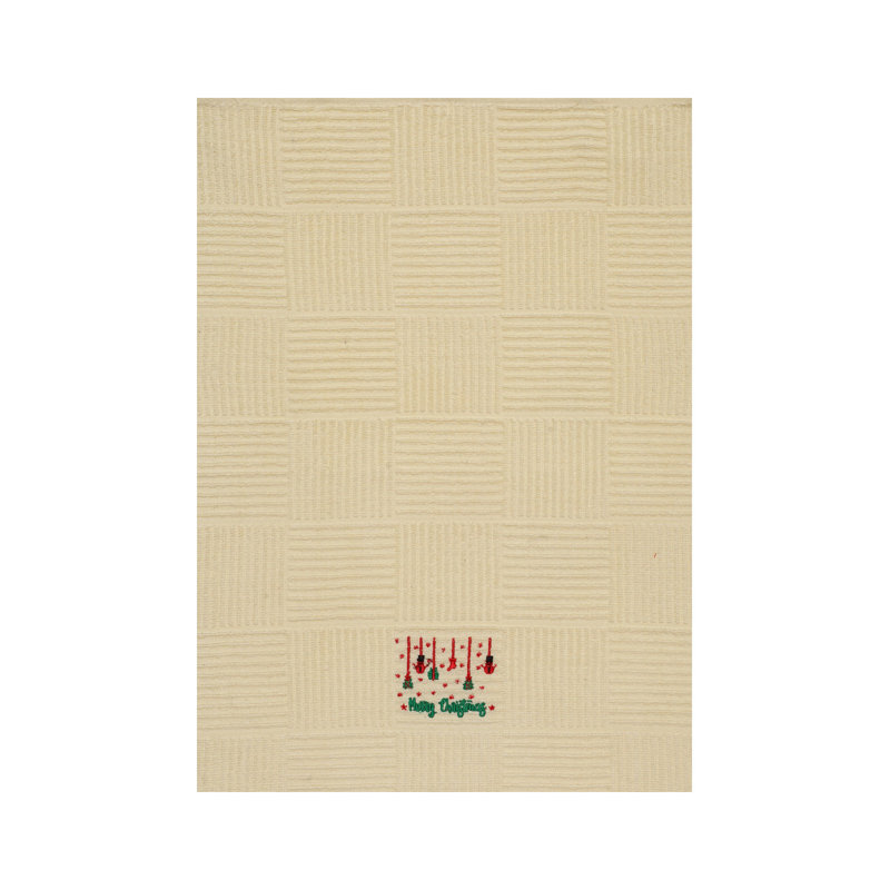 Lynox Cotton Jacquard Tea Towel Kitchen Towel, Off White