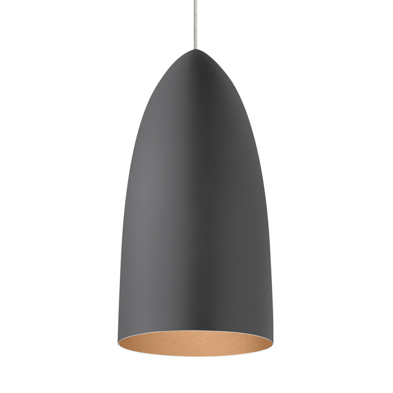 Signal 1 - Light Pendant, Rubberized Gray/Copper, No
