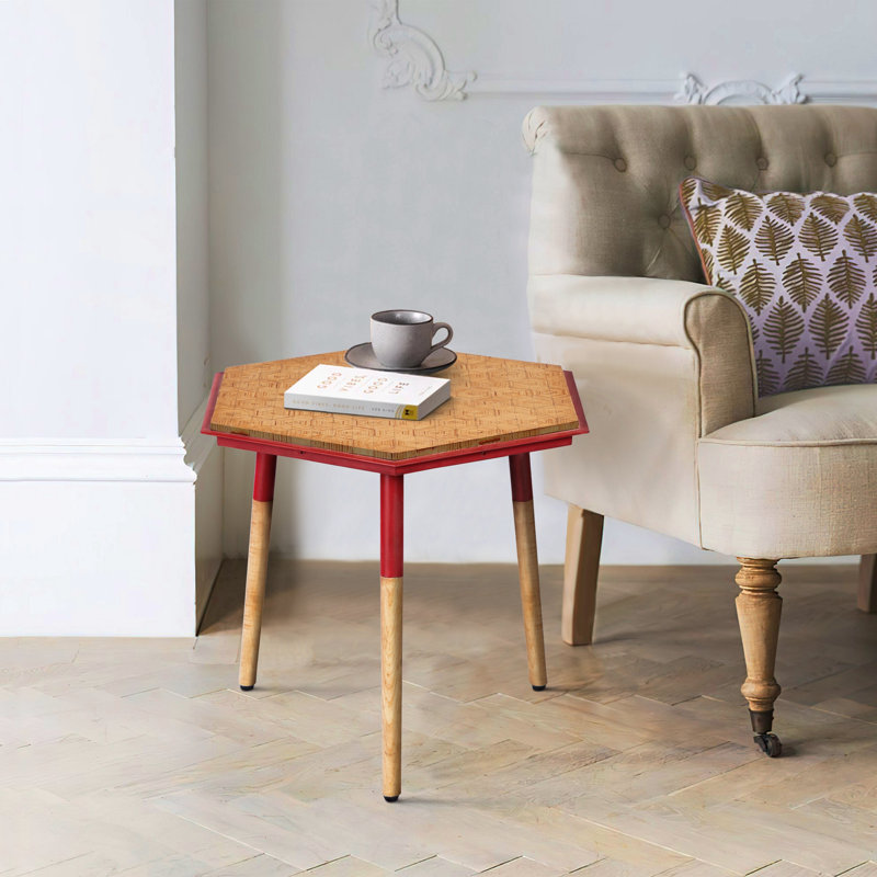 Table d'appoint 18 po Hexagon Illusion