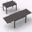 Grande table de salle à manger extensible d'extérieur réglable en aluminium et en aluminium de 53 po à 106 po pour 6 à 8 personnes
