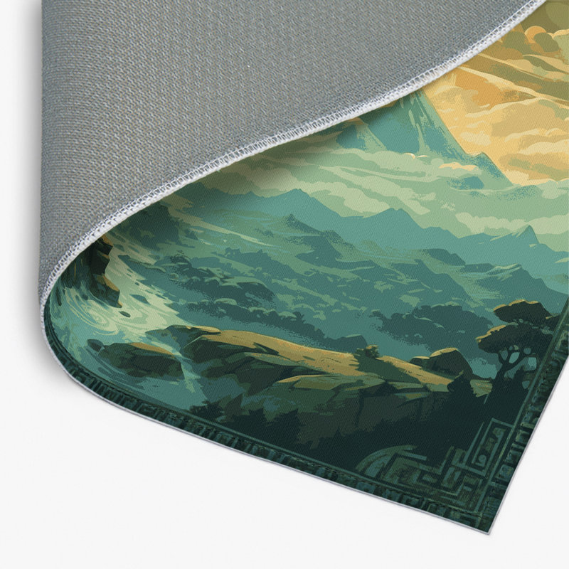 Tapis intérieur et extérieur Celestial Pathway, Rectangle 1 pi 6 po x 2 pi 6 po