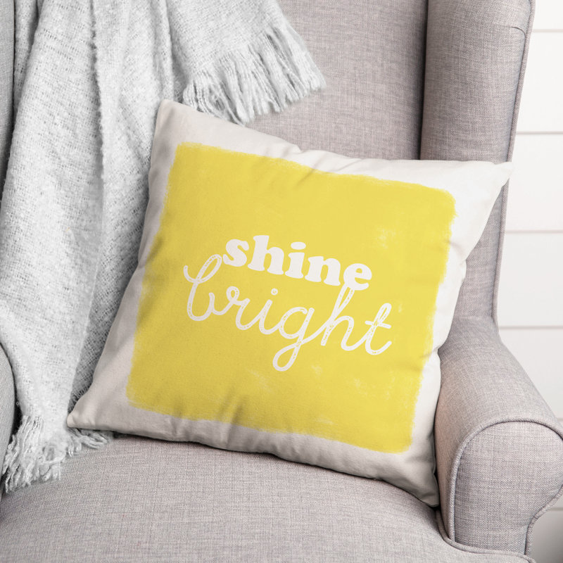 Shine Bright Square Pillow Cover & Insert