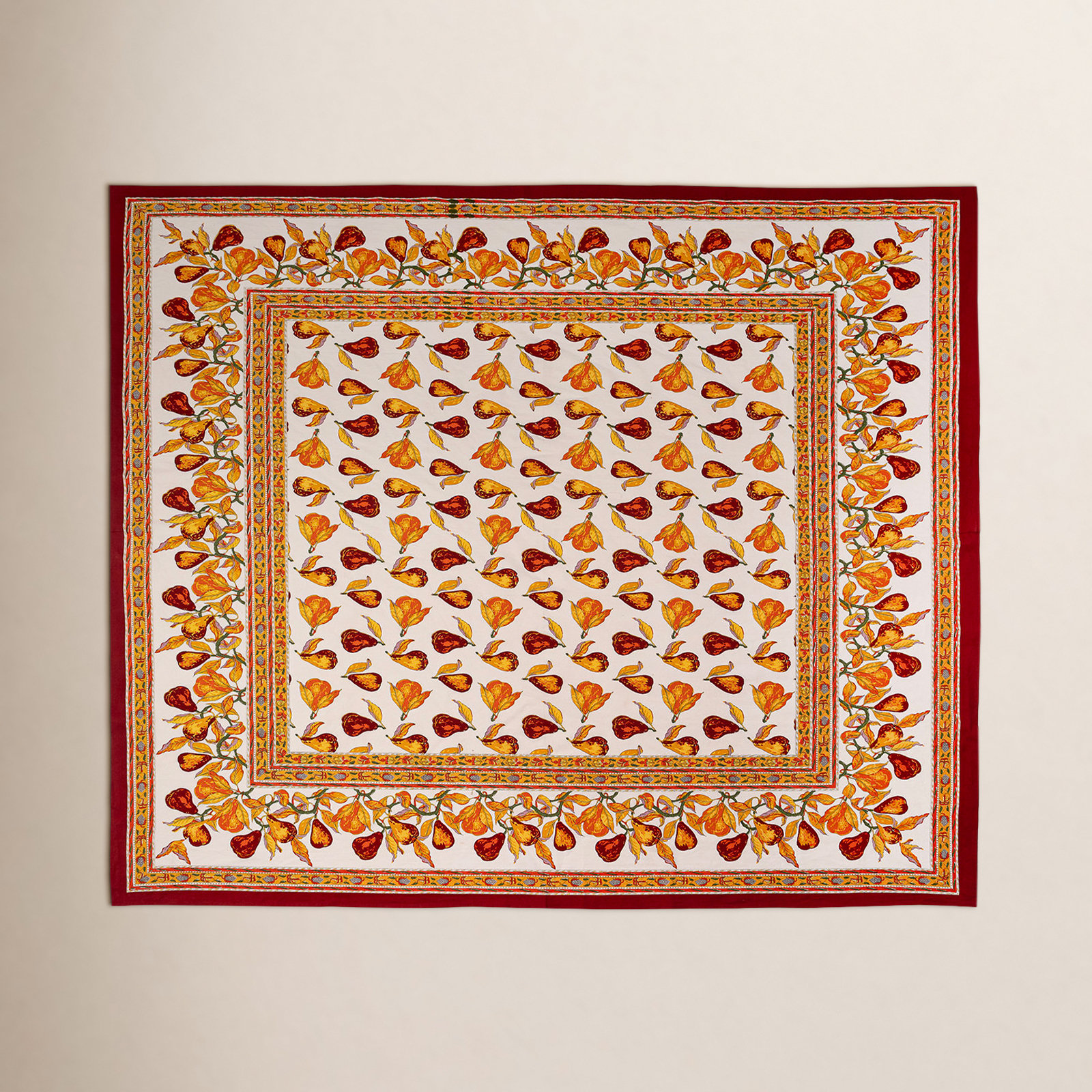 Carla Floral Tablecloth, 71" Square