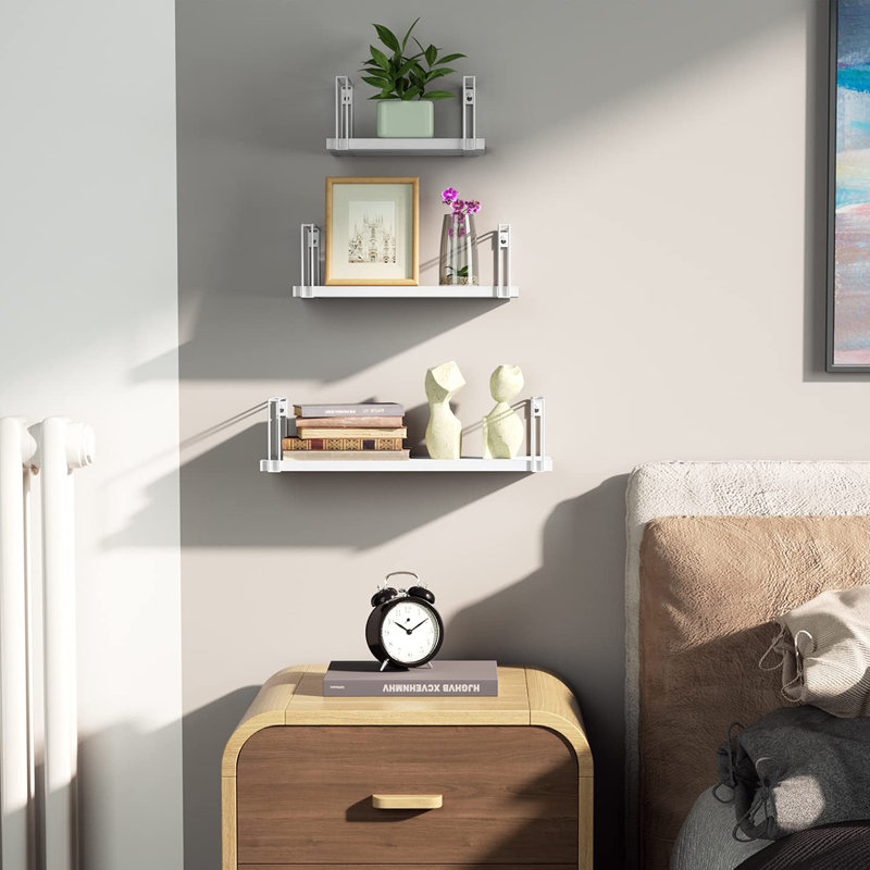 Anijae Floating Shelf, White