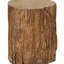Table en béton pour arbre, décorative avec plateau rond, finition grain de bois, pour une utilisation intérieure et extérieure, supporte une table de 198 lb, finition extérieure naturelle, stable, peut supporter jusqu'à