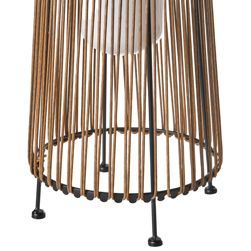 SEMLIKI Integrated LED Outdoor Lantern, 35cm H x 20cm W x 20cm D