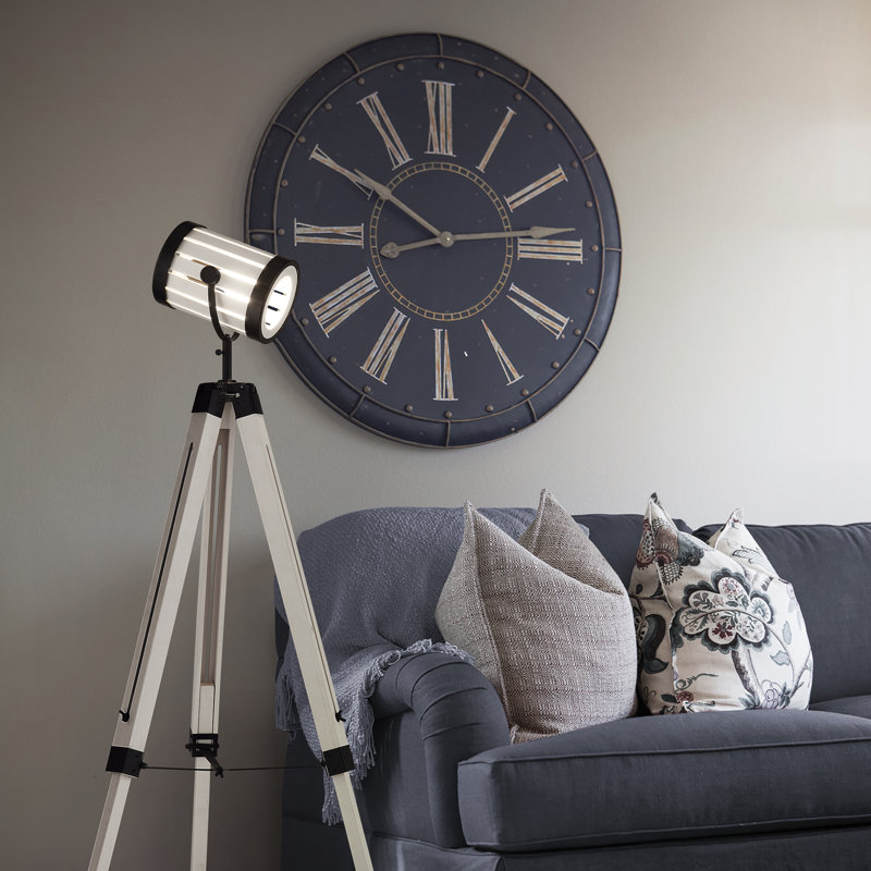 Lampe trépied 55,51" Maxon, Blanc